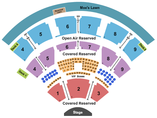 Coastal Credit Union Music Park Niall Horan Seating Chart